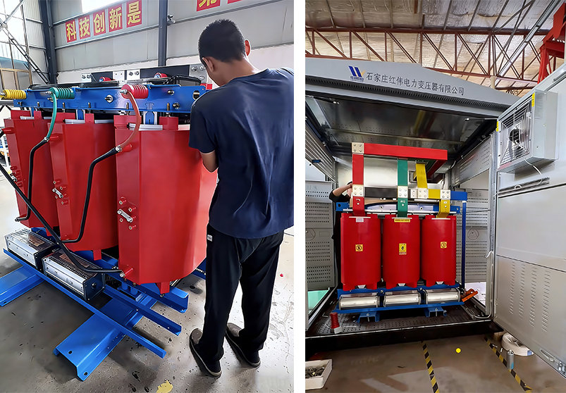 مستشفى Hongwei Power مزود الطاقة المزدوج 2000kVA (10kV-0.4kV) حل محول الطاقة المخصص