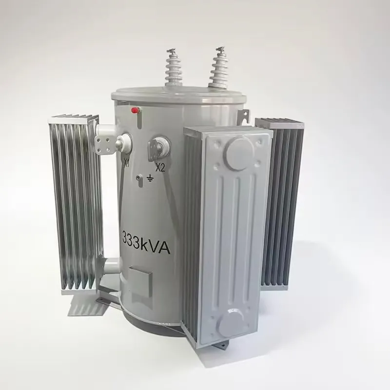 50kVA في الهواء الطلق القطب شنت مرحلة واحدة النفط مغمورة محول انخفاض كفاءة الطاقة