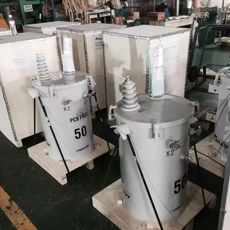 10kVA ~ 330kVA محول توزيع مغمور بالزيت أحادي الطور ذو نطاق كامل