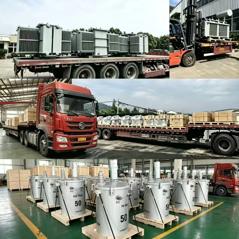 10kVA ~ 330kVA محول توزيع مغمور بالزيت أحادي الطور ذو نطاق كامل