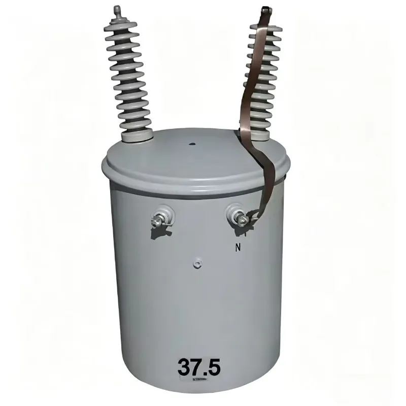 50kVA في الهواء الطلق القطب شنت مرحلة واحدة النفط مغمورة محول انخفاض كفاءة الطاقة